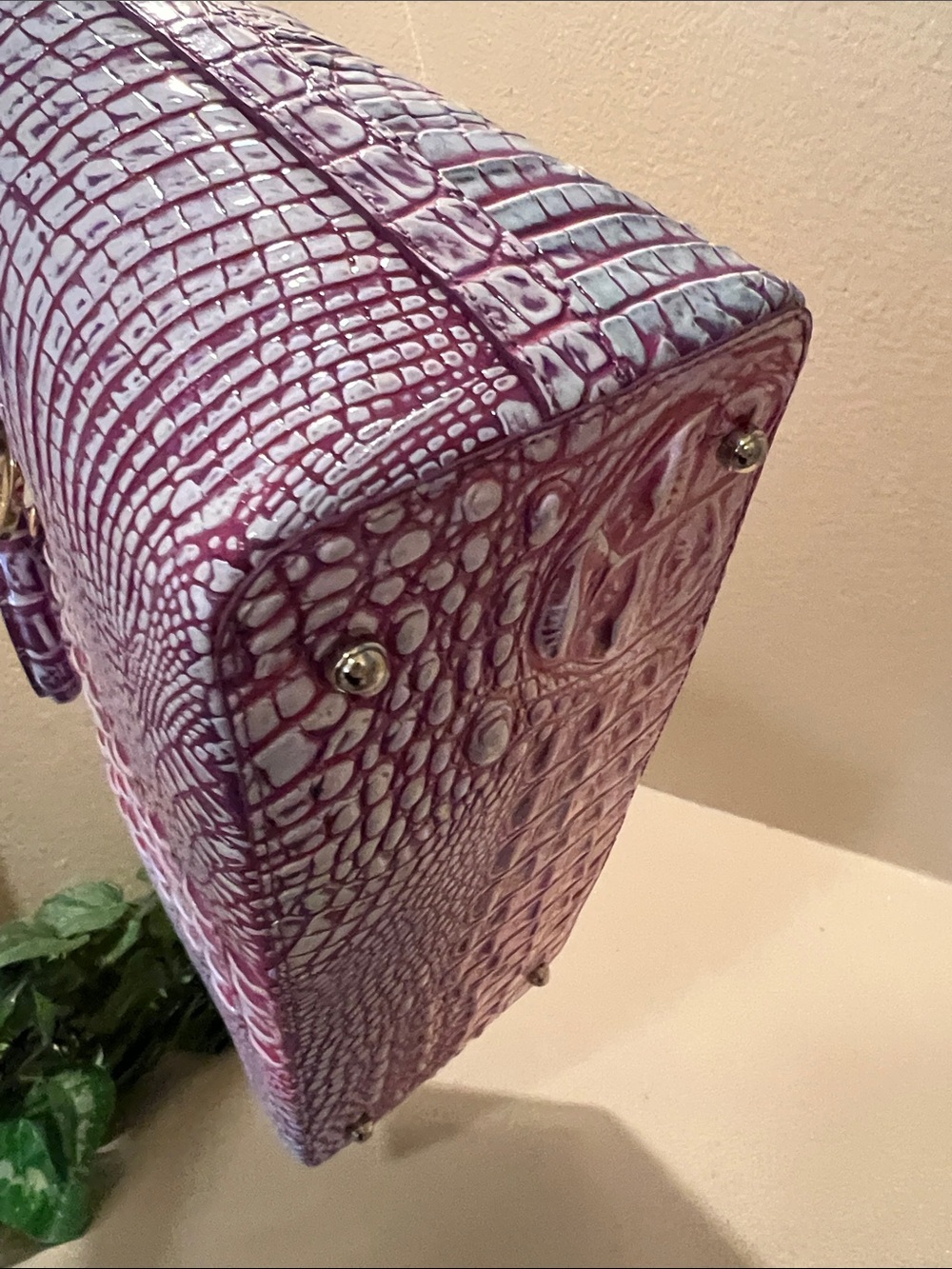 Brahmin Large Duxbury Boysenberry Ombre Melbourne - Picture 6 of 10